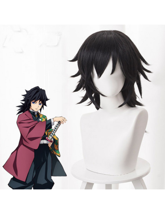 Demon Slayer Kimetsu no Yaiba Tomioka Giyuu Cosplay Wig