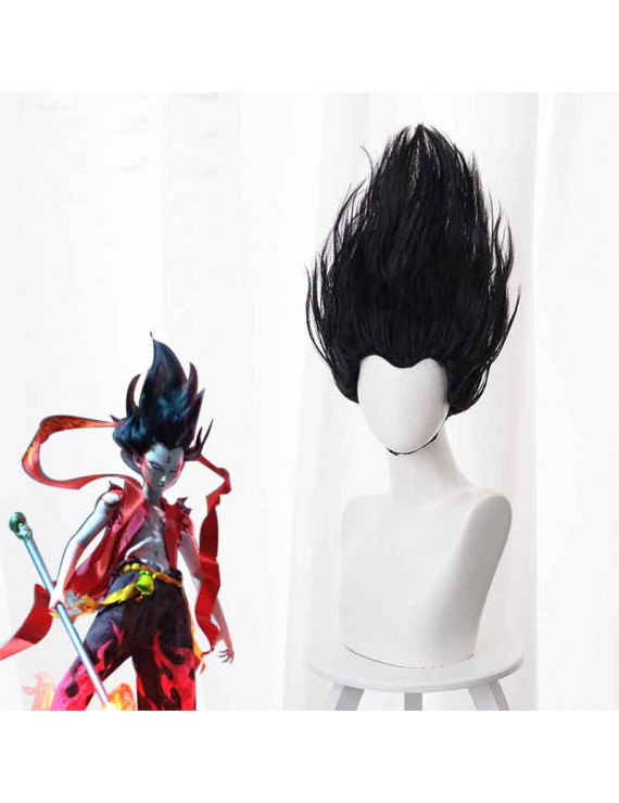 NE ZHA Black Cosplay Wig