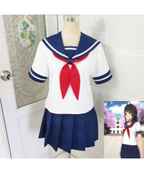 Yandere Simulator Yandere Chan school uniform Cosplay Costume