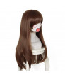 OW Overwatch DVA Song Hana Brown Long Cosplay Hair Wig