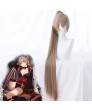 Azur Lane Jean Bart Long Straight Coffee Styled Cosplay Wig + Ponytail