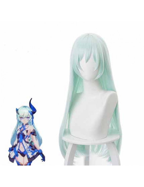 Honkai Impact 3 Kiana Kaslana Green Long Straight Cosplay Wig