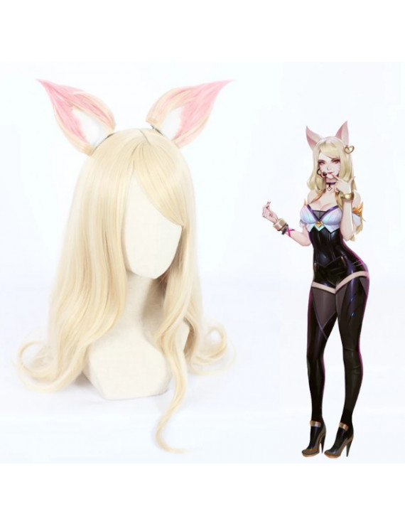 League of Legends lol Kda Ahri Cosplay Wig