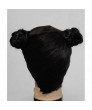 Street Fighter CHUN LI Black Style Cosplay Wigs