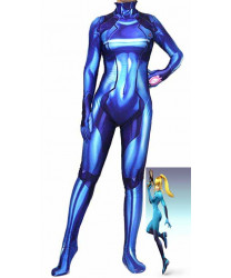 Zero Suit Samus 3D Printed Bodysuit Super Smash Bros Cosplay Costume