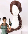 Long lara croft Brown cosplay wig for Tomb Raider