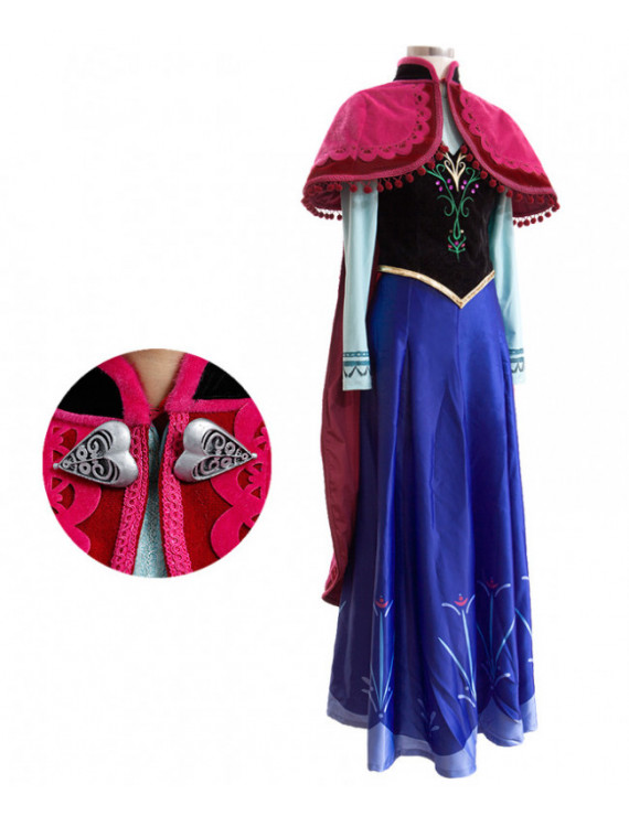 Anna Frozen Cosplay Costume