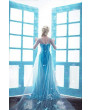 Frozen Elsa Princess Dress Cosplay Costume for Halloween Party