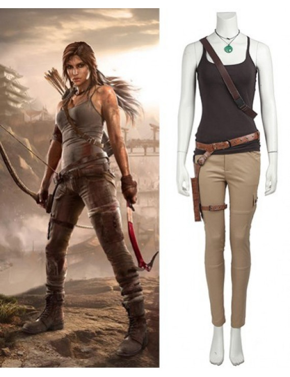 Tomb Raider Lara Croft Cosplay Costume Customize Free Shipping