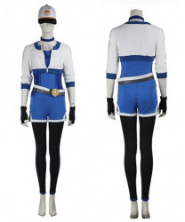 Pokemon GO Junior Female Trainer Blue Women's Cosplay Costume