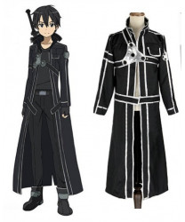 Sword Art Online Kirigaya Kazuto Leather Cosplay Costume