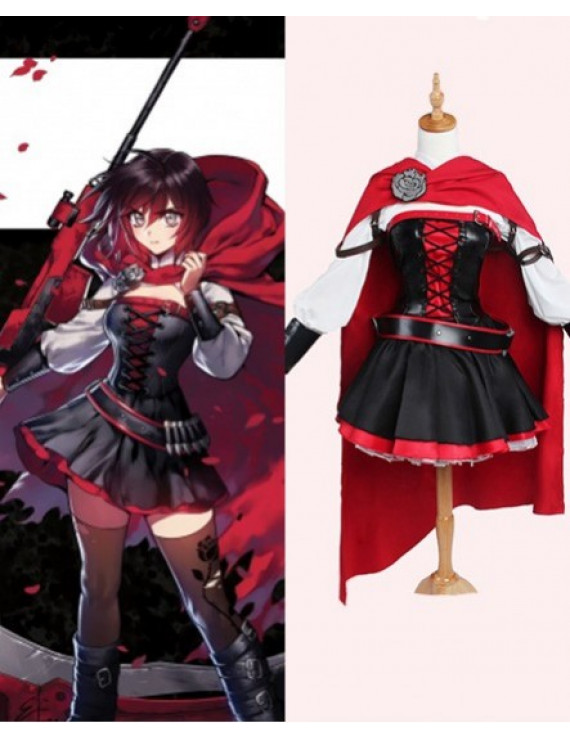 RWBY Ruby Rose Cosplay Costume for Halloween