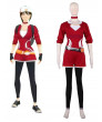 Pokemon GO Rose-Carmine Women's Junior Female Trainer Cosplay Costume