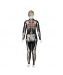 Halloween 3 D Printed Human Skeleton Party Jumpsuit Bodysuits