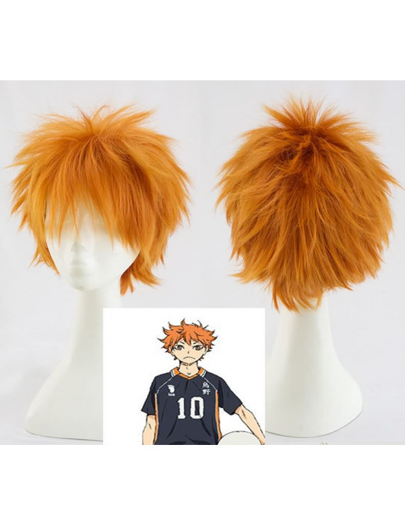 Haikyu Hinata Shoyo Orange Short Anime Style Cosplay Wig