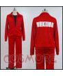Haikyuu Nekoma High Volleyball Club Tetsuro Kuroo and Kenma Kozume Red Uniform Jersey Cosplay Costume