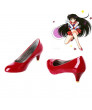 Customized Sailor Moon Hino Rei Red PU Cosplay Shoes