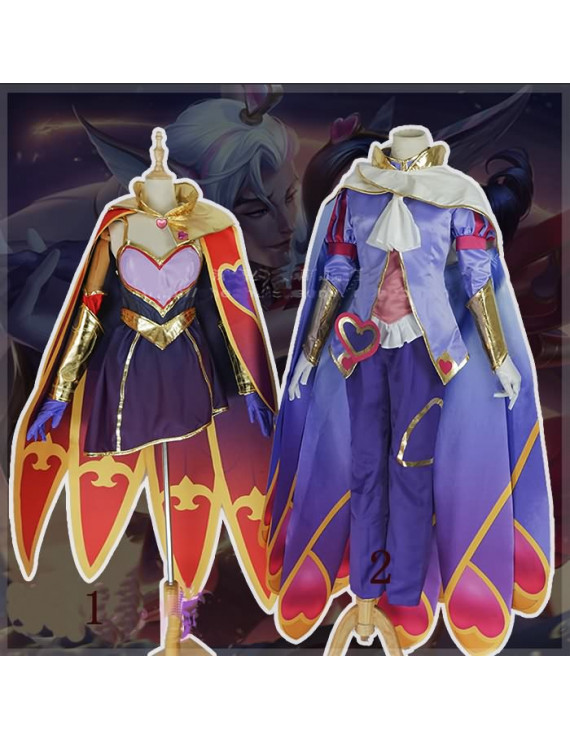 League of Legends LOL Xayah and Rakan Sweetheart Valentine's Day Cosplay Costumes