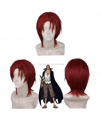 One Piece Shanks Red Anime Styled Cosplay Hair Party Wig