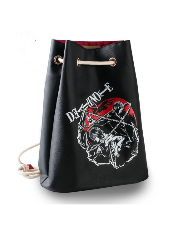 Death Note Series Anime Schoolbag Backpack L Night God Moon Shoulder Drawstring Drawstring Backpack