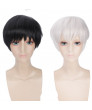 Tokyo Ghoul Kaneki Ken Short Black White Cosplay Wig