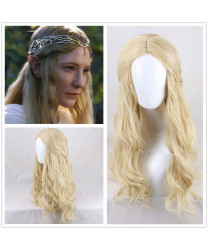 The Hobbit Galadriel Artanis Nerwen Light Gold Long Cosplay Wig