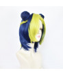 JOJO's Bizarre Adventure Jolyne Kujo Short Anime Cosplay Wig with Braids Buns Green