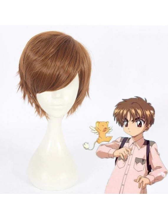 Card Captor Sakura Li Syaoran Light Brown Cosplay Wig