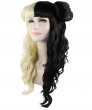 Half Blonde And Black Long Curly Melanie Martinez Wig