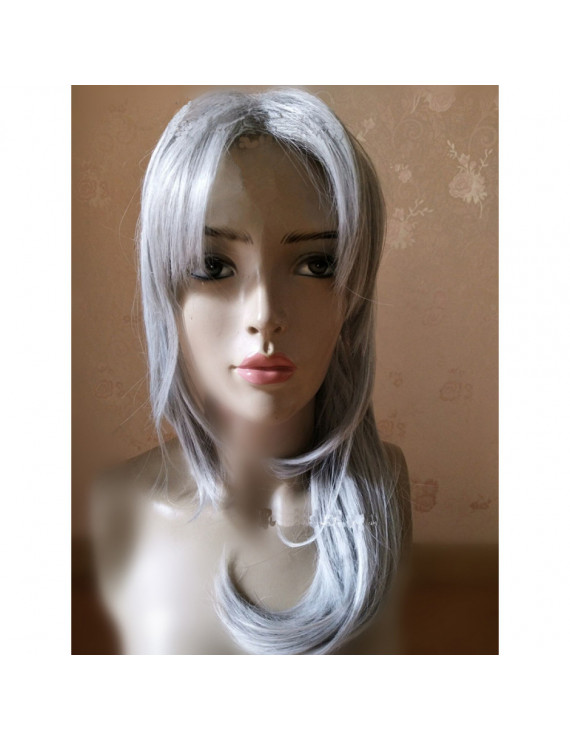 Bloodborne Lady Maria Grey Ponytail Anime Cosplay Wig