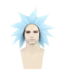 Rick and Morty Rick Sanchez Blue Short Cosplay Wig