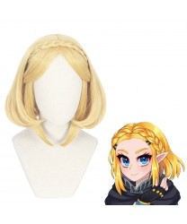 The Legend of Zelda Princess Zelda Golden Short Cosplay Wig