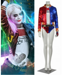 Suicide Squad Harley Quinn Sexy Halloween Cosplay Costume