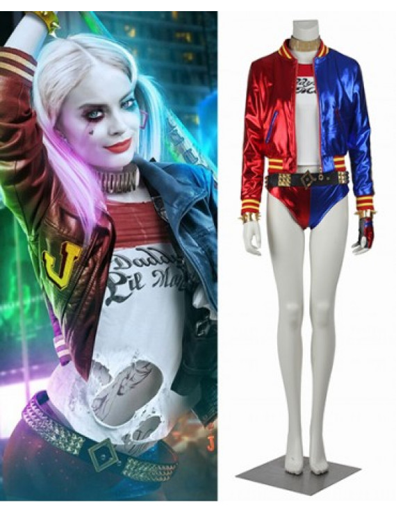 Suicide Squad Harley Quinn Sexy Halloween Cosplay Costume