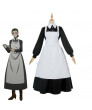The Promised Neverland Isabella White Black Maid Skirt Cosplay Costume