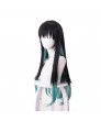 Demon Slayer Antarcticite Cosplay Wig Green Mixed Black Straight Anime Styled Wig