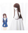 Fruits Basket Tooru Honda Brown Long Straight Anime Cosplay Wig