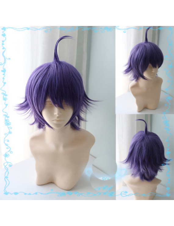 Kenja No Mago Shin Walford Purple Cosplay Wig Heat Resistant Fiber 30 cm Party Wig