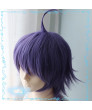 Kenja No Mago Shin Walford Purple Cosplay Wig Heat Resistant Fiber 30 cm Party Wig