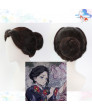 Demon Slayer Kimetsu no Yaiba Tamayo Black Brown Cosplay Wig