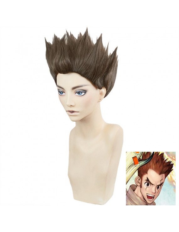 Dr Stone Taiju Oki Brown Anime Cosplay Wig