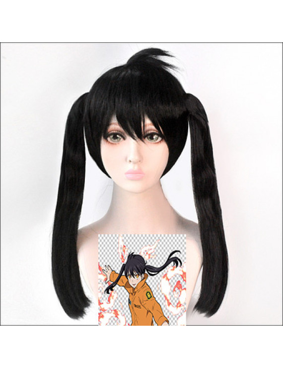 Fire Force Kotatsu Tamaki Cosplay Wig + Ponytail