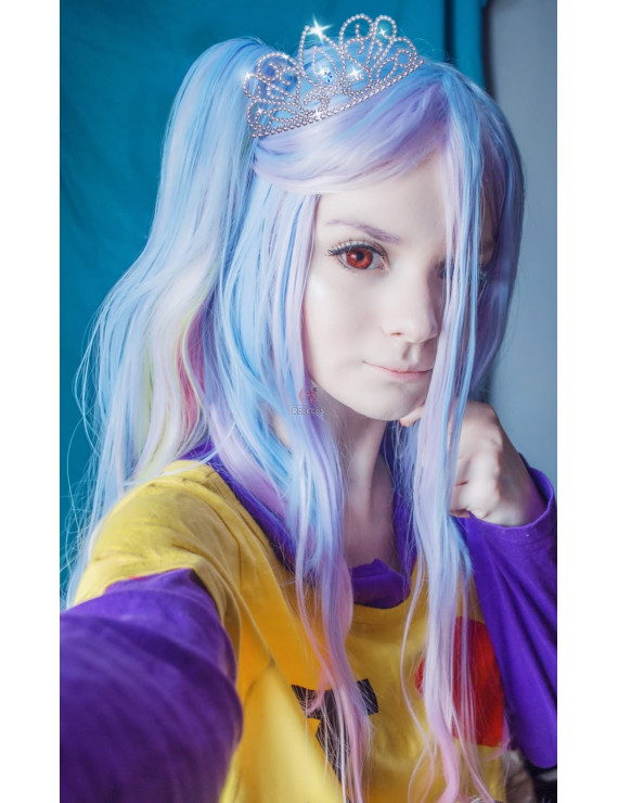 No Game No Life Shiro Synthetic Hair Cosplay Wig