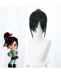 Wreck It Ralph Vanellope von Schweetz Black Cosplay Wig