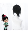 Wreck It Ralph Vanellope von Schweetz Black Cosplay Wig