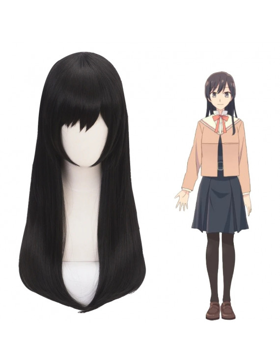 Bloom Into You Nanami Touko Black Cosplay Wig