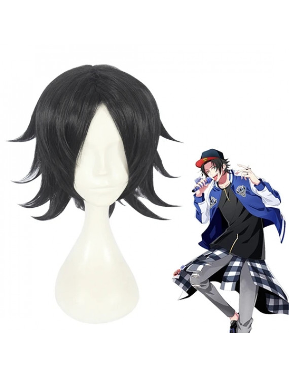 Hypnosis Mic Yamada Jiro Black Cosplay Wig