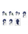 Hypnosis Mic Dice Arisugawa Blue Long Cosplay Wig