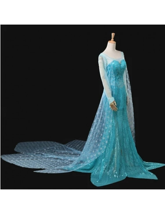 Frozen Elsa Party Dress Cosplay Costume