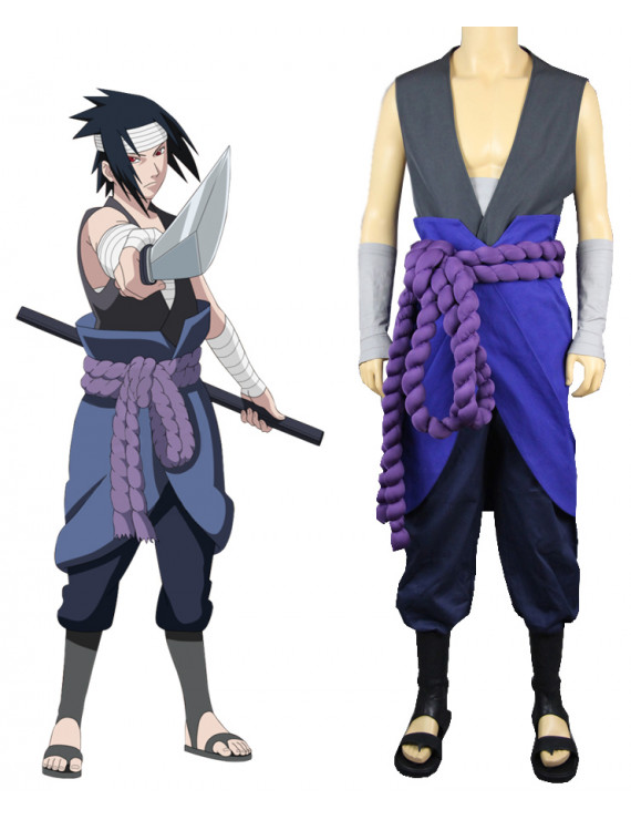 Naruto shippuden unchiha sasuke cosplay costume
